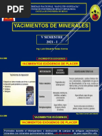 Yacimientos de Minerales: V Semestre 2021 - I