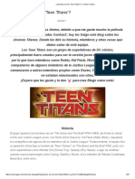 ¿Quienes Son Los 'Teen Titans' - Cómics - Amino