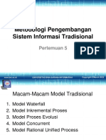 Metodologi Pengembangan Sistem Informasi Tradisional: Pertemuan 5