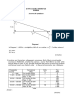 E-Success Mathematics Form 5 Answer All Questions