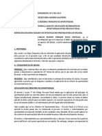 Solicito Aplicación de Principo de Oportunidad Intra Proceso Pena