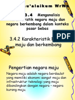 Karakteristik Negara Maju Berkembang