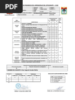 Informe de Progreso Del Aprendizaje Del Estudiante 6