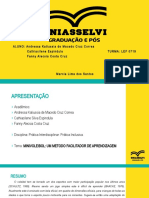 Socialização - MINIVOLEIBOL-UM METODO FACILITADOR DE APRENDIZAGEM - 6º SEMESTRE