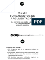 Cursillo de Argumentación