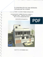 Projecto de Construção de Uma Moradia de 3 Pisos