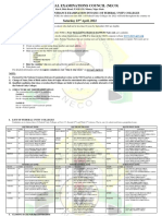 National Examinations Council (Neco) : Saturday 23 April, 2022