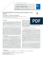 Chopin Et Al (2020) Factors Influencing The Use of Forensic Awareness Strategies in Sexual Homicide