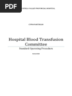 Hospital Blood Transfusion Committee: Standard Operating Procedure