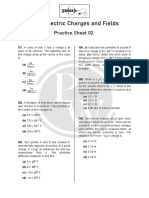 Electric Potential & Electric Potential Energy - Practice Sheet - UCH19DPP02