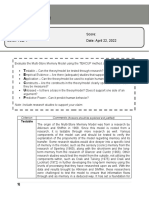 Psychology Y1: Worksheet: Evaluating MSM