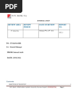 NFC BANK IT Security Review Repor