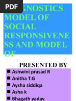 Diagnostics Model of Social Responsivene Ss and Model OF Ethics