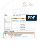 Mantenimiento de Poza de Bombeo de Lodos