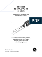 Osmonics Tonkaflo Pumps Ss Series: Installation, Operation, and Maintenance Manual