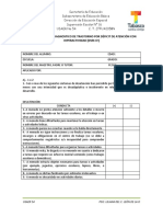 Criterios para El Diagnostico de Trastorno Por Deficit de Atencion Con Hiperactividad