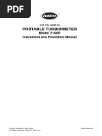 Portable Turbidimeter: Instrument and Procedure Manual