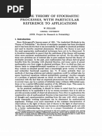 Feller 1949 - On The Theory of Stochastic Processes, With Par - Ticular Reference To Applications