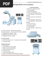 PLX7100A Digital Mobile C-Arm X-Ray Machine: 1. Technical Specification