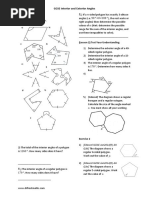 GCSE Interior and Exterior Angles: Exercise 1