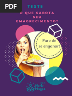 Teste SABOTADORES DO EMAGRECIMENTO