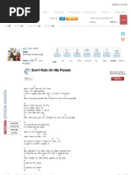 Don't Rain On My Parade Chords by Glee