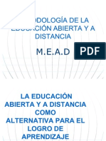 Metodología de La Educación Abierta y A Distancia