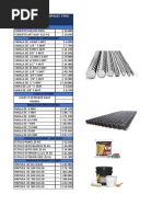 Lista de Precios EYMC Materiales