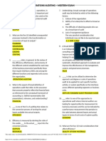 Operations Auditing - Midterm Exam: Input Process Output