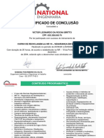 Certificado Reciclagem NR 10 - VICTOR