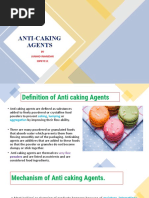 Anticaking Agents. Food Add Final