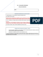 Folha de Resposta AVI - Doc Microcontroladores