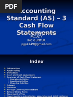 Accounting Standard (AS) - 3 Cash Flow Statements