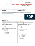 PAUTA GUÍA OA2 Operatoria y Situaciones Problemas Con Números Racionales PARTE III 8vos