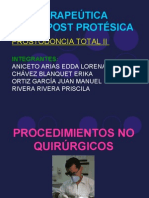 Terapéutica Pre y Pos Protética