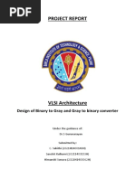 Project Report: Design of Binary To Gray and Gray To Binary Converter