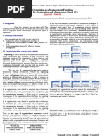 Las For Organization and Management (Grade 11) : Deped-Polanco NHS: Senior High School Learning Activity Sheet (Las)