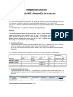 SAP PS PP Integración WIP