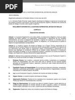 Reglamento Interior de La Auditoria Superior Del Estado de Hidalgo