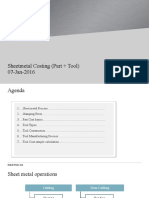 Sheetmetal Costing (Part + Tool) 07-Jan-2016