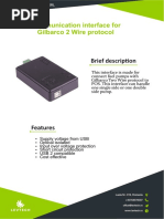 Communication Interface For Gilbarco 2 Wire Protocol: Brief Descrip On