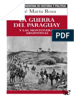 La Guerra Del Paraguay y Las Mo - Jose Maria Rosa