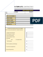 Contractor Progress Payment Free Excel Template