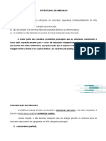 Exercícios Sobre Estruturas de Mercado