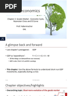 Macroeconomics: Chapter 2: Goods Market - Economic Cycle, Keynesian Cross and IS Curve