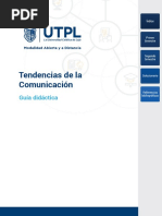 Guía Didáctica Tendencias de La Comunicación