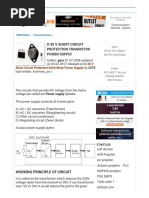 0-30 V Kısa Devre Korumalı Transistörlü Güç Kaynağı - Elektronik Devreler Projeler