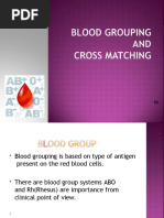 Blood Grouping and Crosss Matching