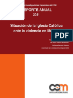 Reporte 2021 de Agresiones A Sacerdotes y Religiosas en México