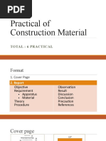 Practical of Construction Material